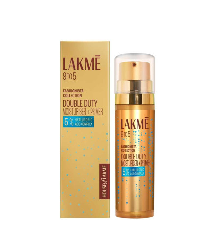 Lakme 9to5 Double Duty Moisturiser + Primer 30g - free ship
