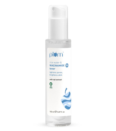 Plum 3% Niacinamide & Rice Water Face Toner Women & Men 150 ml