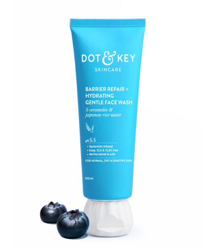 DOT & KEY Barrier Repair + Hydrating Gentle Face Wash 100 ml (Pack of 2)