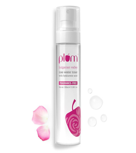 Plum Bulgarian Valley Rose Water Face Toner 100 ml (Pack of 2)