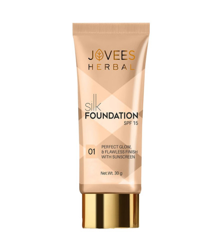 Jovees Herbal Silk Creamy Foundation Matte Finish With SPF 15 30gm - free ship