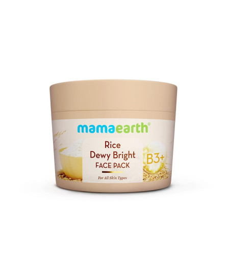 Mamaearth Rice Dewy Bright Face Pack with Rice Water & Niacinamide 200 g