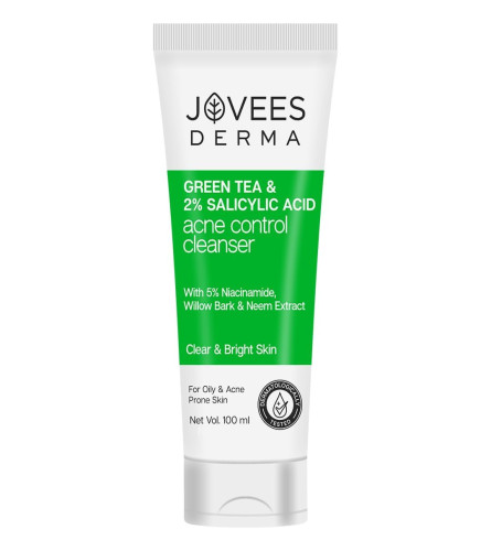Jovees Herbal Derma Green Tea Pore Cleansing Face Wash 100 ml (pack of 2)