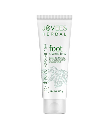 Jovees Herbal Foot Care Cream & Scrub 100gm (pack of 2) free shipping