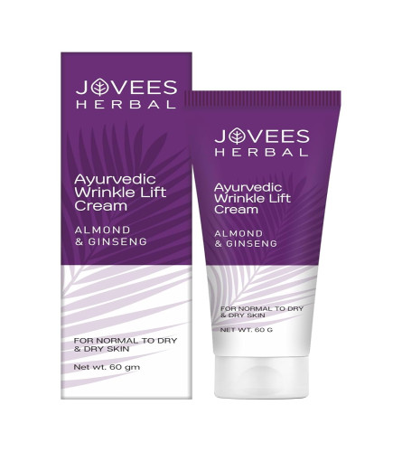 Jovees Herbal Almond & Ginseng Wrinkle Lift Face Cream | Anti-Wrinkle 60g - free ship