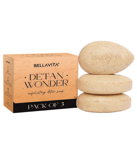 Bellavita De-Tan Wonder Soap 100 g (Pack of 3)