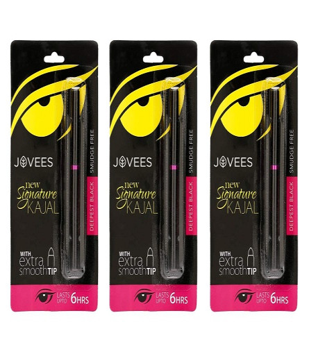 Jovees Herbal Signature kajal (3g) - PACK OF 3 - free shipping