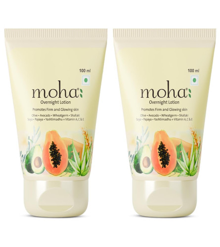Moha Overnight Lotion with Vitamin C 100ml (Pack of 2) free shipping