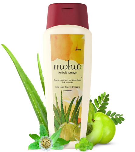 Moha Herbal Shampoo for Hair Growth & Anti-Hair Fall 200ml - free shipping