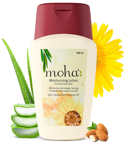Moha Moisturizing Lotion for Dry Skin 100 ml (pack of 2) free shipping