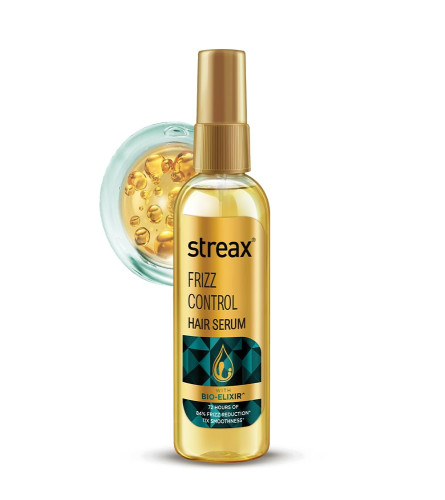Streax Frizz Control Hair Serum for Dry Frizzy Hair 100 ml (Pack of 2)