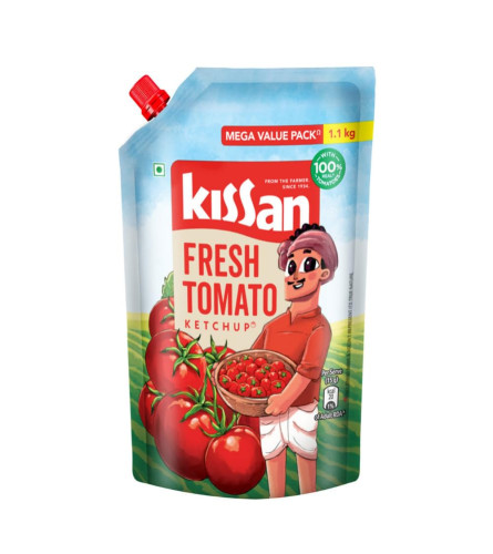Kissan Fresh Tomato Ketchup Pouch, 1.1 Kg - free shipping