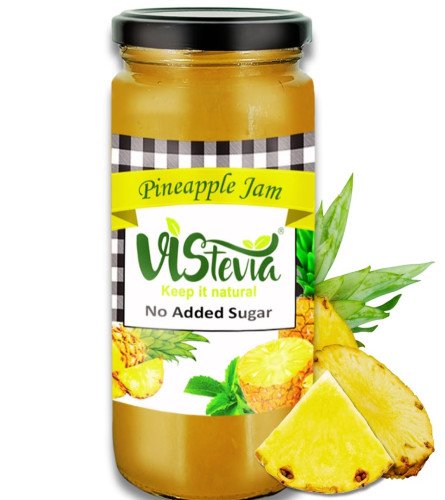 Vistevia Sugar Free Pineapple Jam 400gm - free shipping