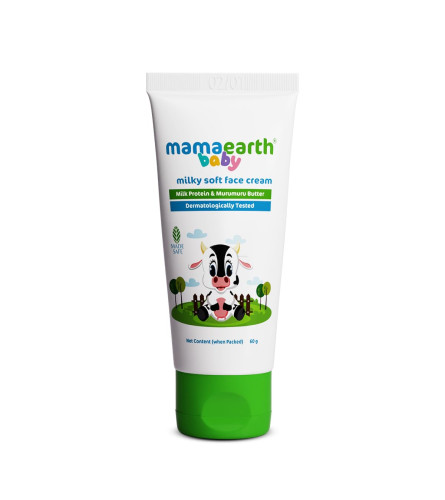Mamaearth Milky Soft Natural Baby Face Cream 60 g (Pack of 2)