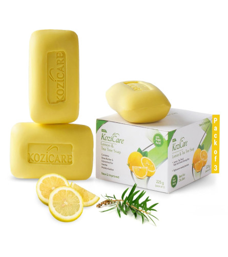 Kozicare Lemon & Tea Tree Soap 75 Gm (Pack of 3)