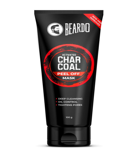Beardo Activated Charcoal Peel Off Mask for Men, 100gm - free shipping