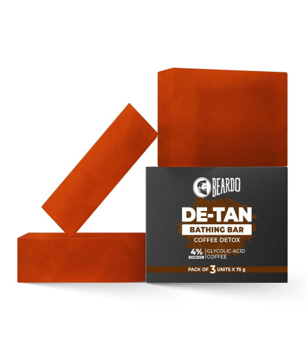 Beardo De-Tan Soap for Men, 75g X 3 pack - free ship