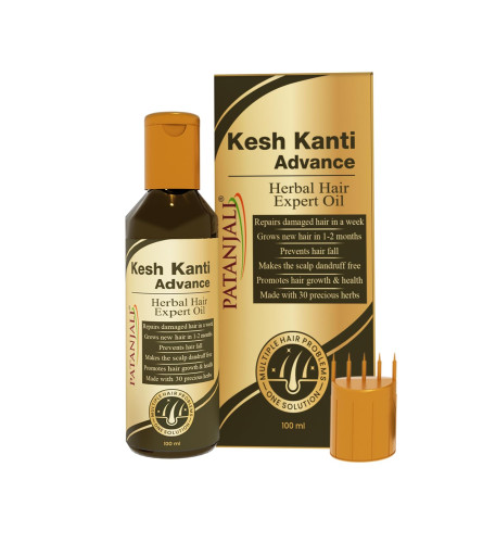 Patanjali Kesh Kanti Advance Herbal Hair Expert Oil 100 ml (Pack Of 2)