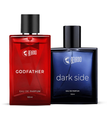 BEARDO Dark Side & Godfather Perfume For Men Spicy Scent Liquid, 100 Ml X 2 - free shipping
