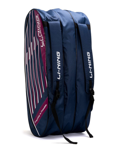Li-Ning Flash Triple Zipper Polyester Badminton Kit Bag (Pack Of 1)