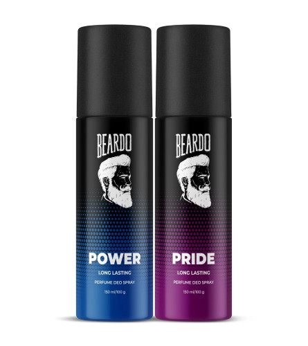 Beardo Power & Pride Perfume Body Spray 150ml x 2 (Set of 2) - free shipping