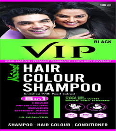 VIP Hair Color Shampoo BLACK, 400 ml