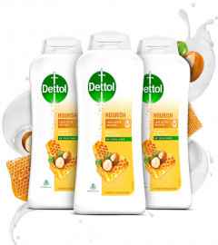Dettol Body Wash And Shower Gel For Women And Men, Nourish 250 Ml