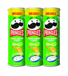 Kellogg's Pringles Sour Cream and Onion chips 107 gm ( pack of 3 ) Free shipping Germany