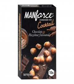 Manforce Cocktail Condoms with Hazelnut &Chocolate Flavoured 10s (Pack of 6) Free shipping world