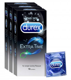 Durex Extra Time Condoms For Men -10 Count