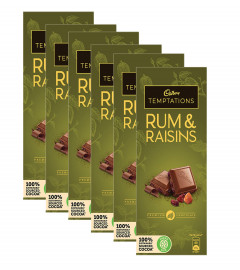 Cadbury Temptation Rum and Raisin Milk Chocolate 72gm