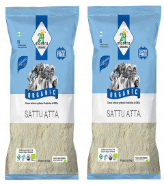 24 Mantra 100 % Organic Sattu Atta 500 gm (Pack of 2) Free Shipping World