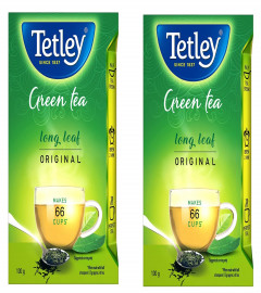 Tetley Long Leaf Original Natural Green Tea 100 gm (Pack of 2) Free Shipping World