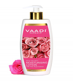 Vaadi Herbals Moisturizer Lotion with Pink Rose Extract 350 ml (Free Shipping world)