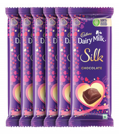 Cadbury Dairy Milk Silk Valentine Chocolate Bar,60 gm (Pack of 5) Free Shipping World