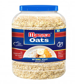 Manna Oats Instant White Oats High in Fibre and Protein 1Kg (Free Shipping World)