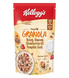 Kellogg's Crunchy Granola Honey, Almonds, Strawberries & Pumpkin Seeds Breakfast Cereals 450g (Free Shipping World)