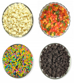 Dry Fruit Hub Sprinkles Choco Chips Combo for Cake Decoration