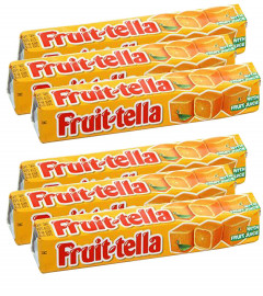 Fruit-tella Orange Toffee 36 gm (Pack of 6) Free Shipping World