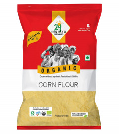 24 Mantra Organic Corn Flour, 500 gm (Free Shipping World)