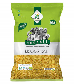 24 Mantra Organic Unpolished Moong Dal 1 KG (Free Shipping World)