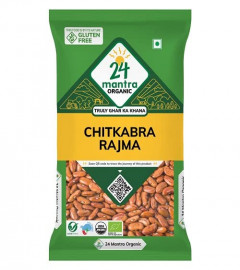 24 Mantra Organic Unpolished Rajma 500 gm (Free Shipping World)