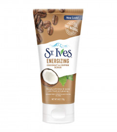 St Ives Energizing Face Scrub, Coconut & Coffee, Deep Cleanser for Bright Skin 170 gm (Pack of 2) Free Shipping worldwide