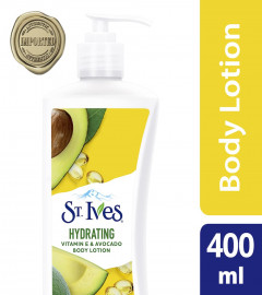 St. Ives Hydrating Vitamin E & Avocado Body Lotion 400 ml (Free Shipping worldwide)