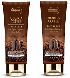 StBotanica Arabica Coffee Face Scrub With Caffeine And Cocoa Butter, 100 g (Pack of 2) Free Shipping worldwide