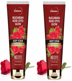 St.Botanica Bulgarian Rose Otto Glow Body Scrub, 200 ml (Pack of 2) Free Shipping world