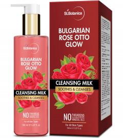 St.Botanica Bulgarian Rose Otto Glow Cleansing Milk, 150 ml (Pack of 2) Free Shipping world