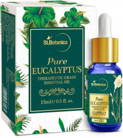 StBotanica Pure Eucalyptus Essential Oil,15ml (Pack of 2) Free Shipping world