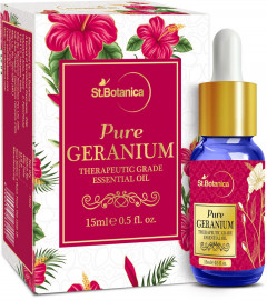 St.Botanica Pure Geranium Essential Oil 15ml (Pack of 2) Free Shipping world