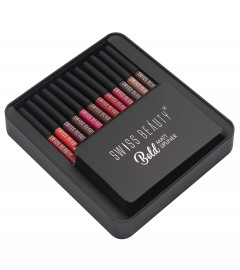 Swiss Beauty Bold Matte Lipliner Pencil Set | Pack Of 12 | 1.6 gm Each